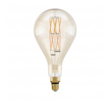 Лампа светодиодная филаментная диммируемая "BIG SIZE" PS160, 8W (E27), Ø160, L305, 2100K, 806lm, янтарь