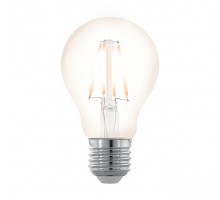 Лампа светодиодная филаментная диммируемая "Северное сияние" A60, 4W (E27), 2200K, 390lm, прозрачный