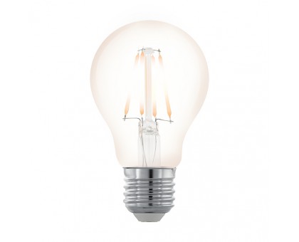 Лампа светодиодная филаментная диммируемая "Северное сияние" A60, 4W (E27), 2200K, 390lm, прозрачный