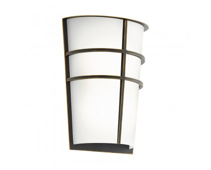 96269 Уличный светодиодный настен светильник BREGANZO, 2x2,5W(LED) гальваниз. сталь, темный бронзовы