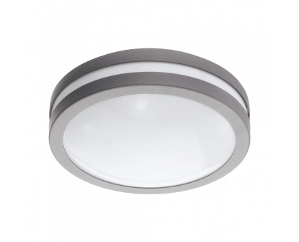Уличный светод. светильник наcтенно-потол. LOCANA-C умный свет, 14W(LED), Ø260, H95, 3000K, гальв. сталь, серебрян./пластик, белый