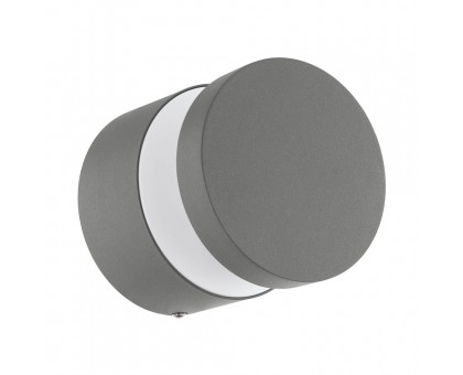 Уличный светод. настенный светильник MELZO, 11W(LED), Ø135, H130, лит. алюминий, серебряный/пластик, прозрач.
