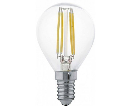 Светодиодная лампа филаментная P45, 4W (E14), 2700K, 350lm, прозрачный