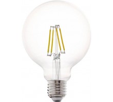 Светодиодная лампа филаментная G95, 4W (E27), 2700K, 350lm, прозрачный