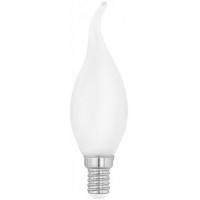 Светодиодная лампа филаментная "Милки" cвеча на ветру, 4W (E14), 2700K, 470lm, опал. стекло