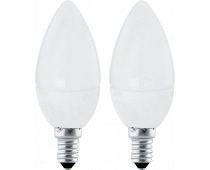 Светодиодная лампа "Свеча", 2х4W (E14), 3000K, 320lm, 2 шт. в комплекте