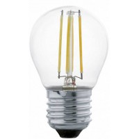 Светодиодная лампа филаментная G45, 4W (E27), 2700K, 350lm, прозрачный