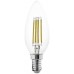 Светодиодная лампа филаментная "Cвеча", 4W (E14), 2700K, 350lm, прозрачный