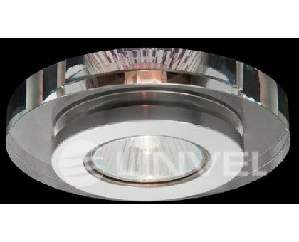 DL4162(SB006) хром круглое стекло светильник декоративный под галогенную лампу MR-16
