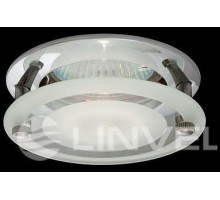 Светильник встраиваемый LINVEL ELC-146+C5 CH MR-16 круглый со стеклом