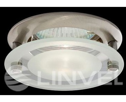 Светильник встраиваемый LINVEL ELC-146+C5 NM MR-16 круглый со стеклом
