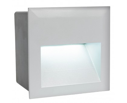 Уличный светодиодный светильник встраиваемый ZIMBA-LED, 3,7W(LED), 140х140, ET 95, IP65, литой алюминий, серебряный